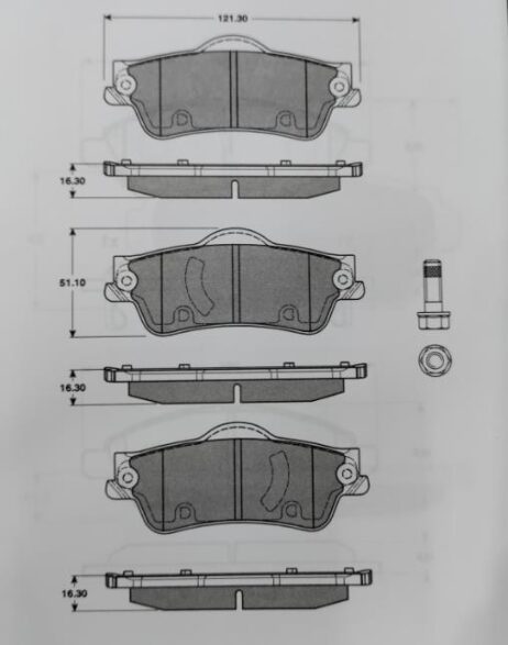 Set pastiglie freno originali TRW per asse posteriore GDB7716 per HOLDEN - Immagine 3