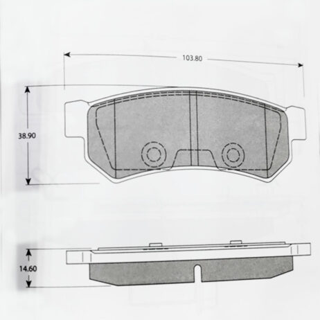 Conjunto de pastilhas de freio TRW eixo traseiro GDB4178 original novo para CHEVROLET DAEWOO - Imagem 3